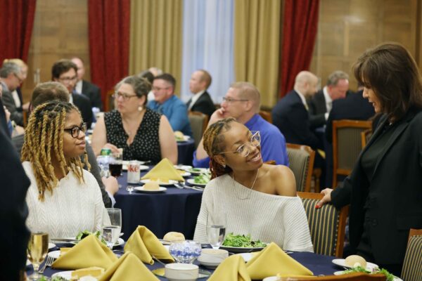 At Allegheny College, the Pennsylvania Superior Court hears oral arguments about cases currently before the court, Oct. 1, 2024. Photo by Ed Mailliard. 