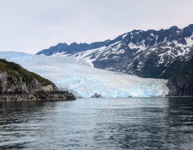Glacier and mountains in Alaska