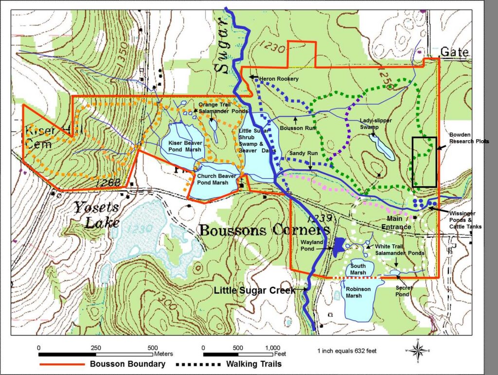 Map of the Bousson Trails 2012