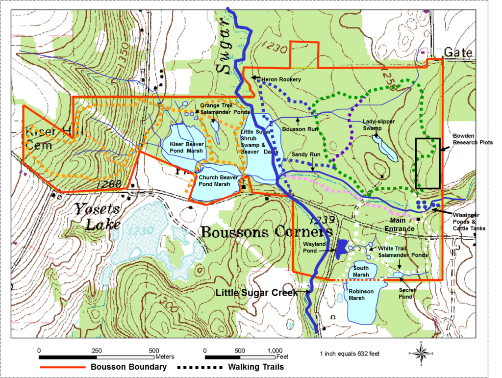 Map of the Bousson Trails 2012