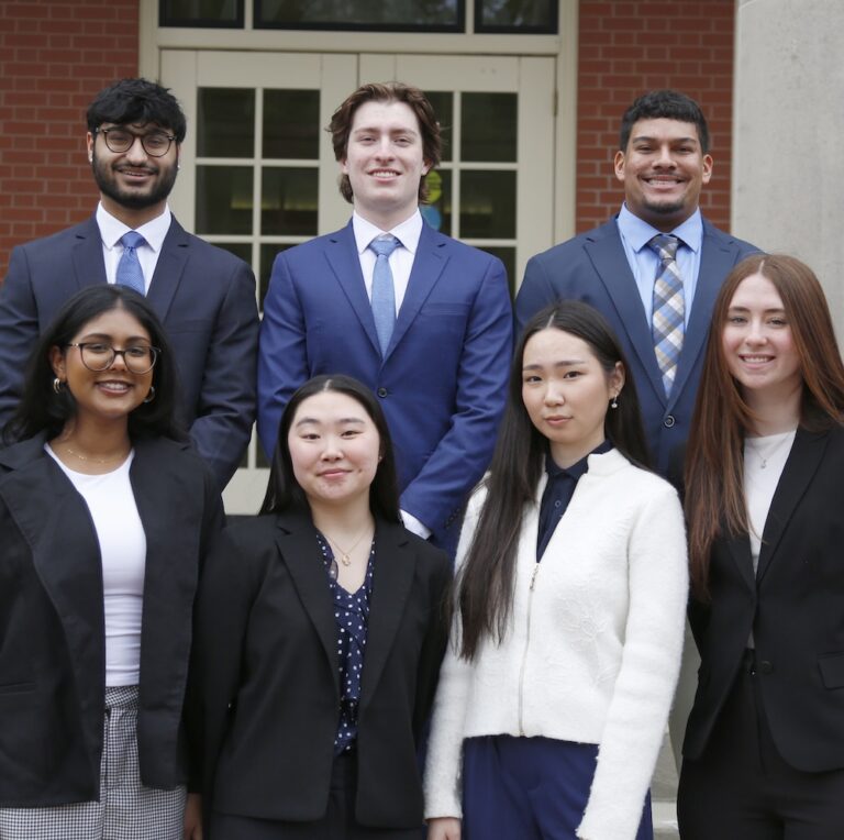 Group shot of Center for Business and Economics (CBE) fellows at Allegheny College