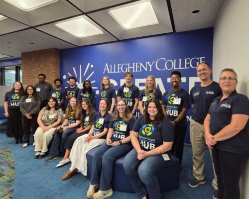 Student community-based researchers pose at the Celebration of Summer Research and Scholarship on August 24, 2026.