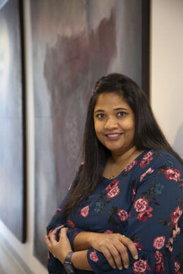 portrait of a person smiling at camera