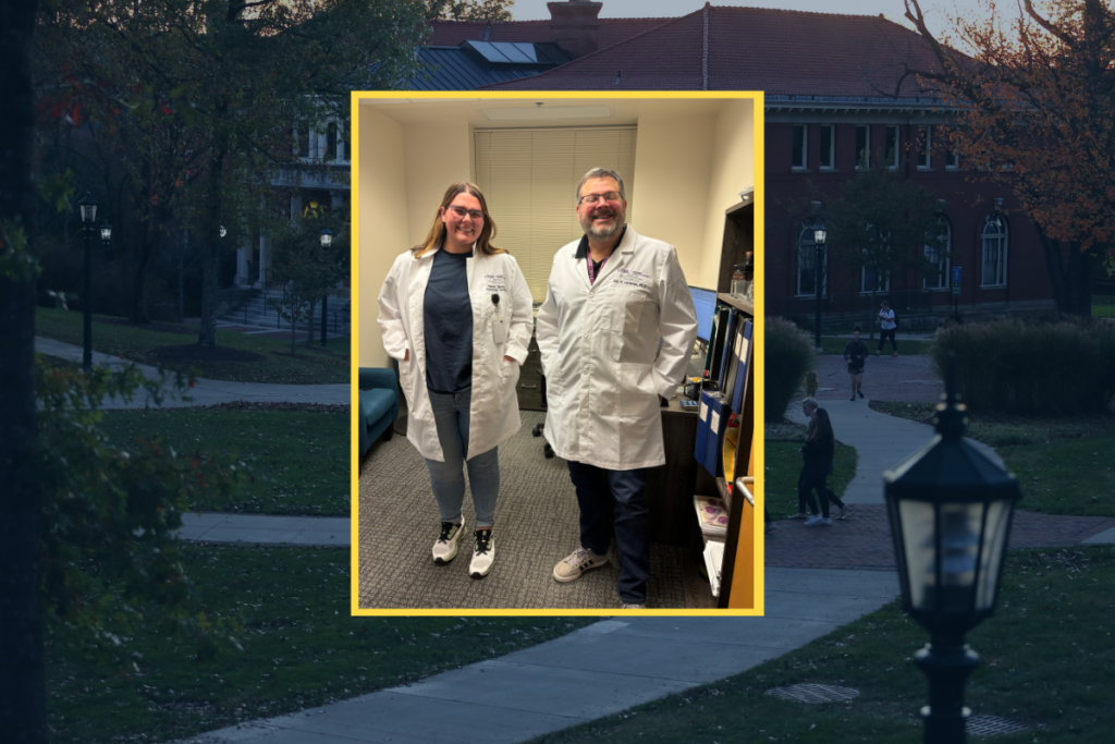 Hanah Simmons ‘23 & Dr. Eric Lechman ‘91