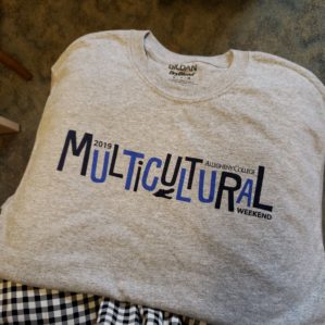 a shirt with text on it that reads multicultural