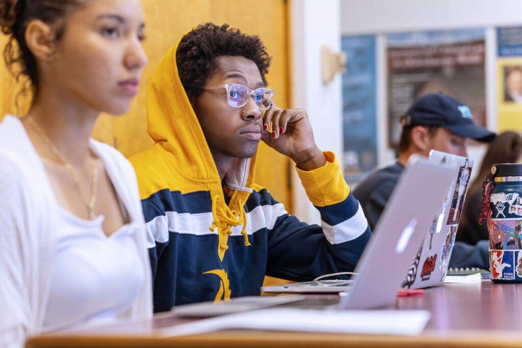 Students in a classroom