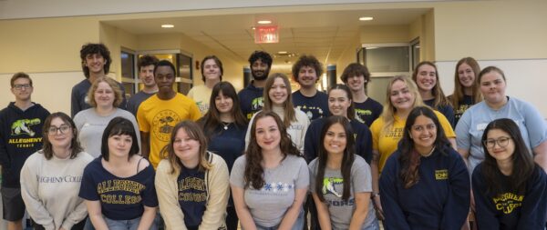 Groups shot of Allegheny College's orientation leaders for 2026