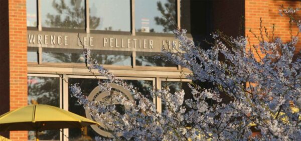 exterior of Pelletier Library