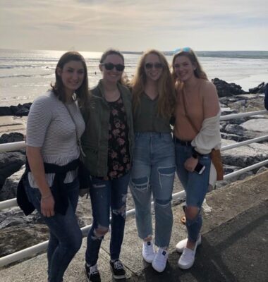 a group of women posing for a picture