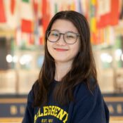 Headshot of Pressley Stevens, Allegheny College Orientation Leader for 2026