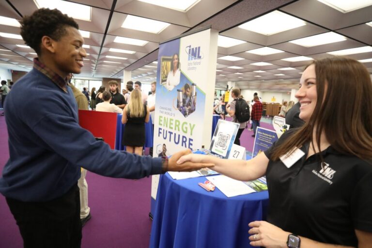 Students shaking hands