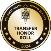 Badge for the Transfer Honor Roll by Phi Theta Kappa Honor Society