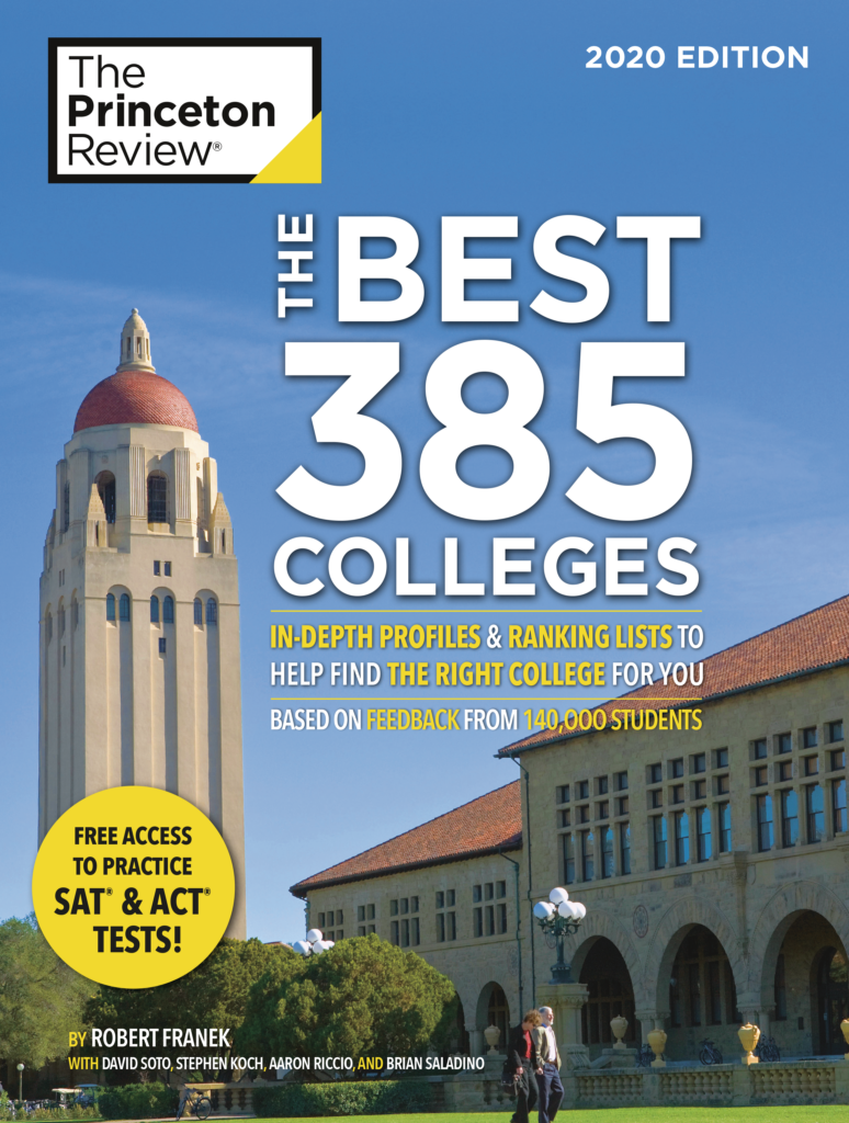 cover of The Princeton Review, titled "The Best 385 Colleges"