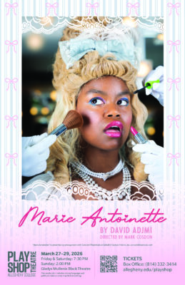 Actress dressed as French aristocrate. 