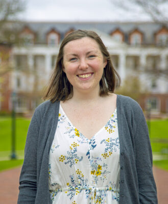 portrait of Megan Arnold smiling at camera