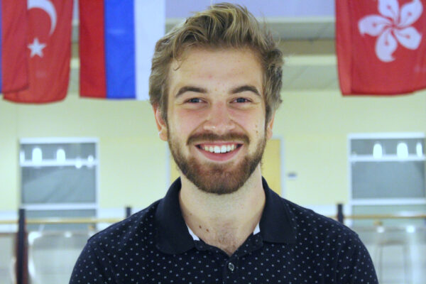 a person smiling at camera