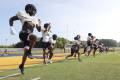 Football practice kicks off