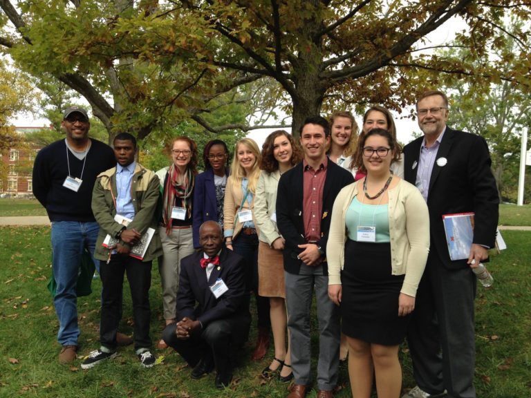 50 years later, Allegheny students visit with veterans of Freedom Summer as part of a travel seminar on the legacies of the Civil Rights Act of 1964 and the Voting Rights Act of 1965. The class traveled through GA, AL, MS, TN, and NC in the fall of 2014.